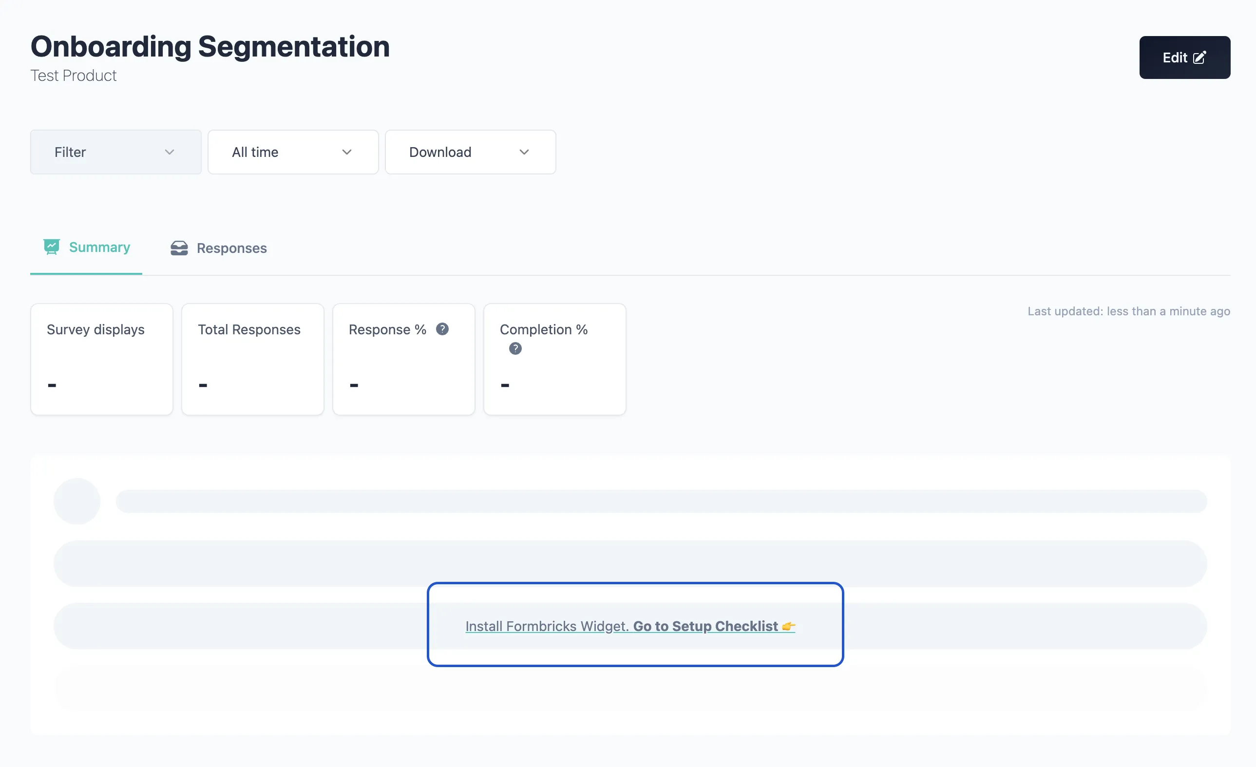 pop up survey settings for inapp web survey