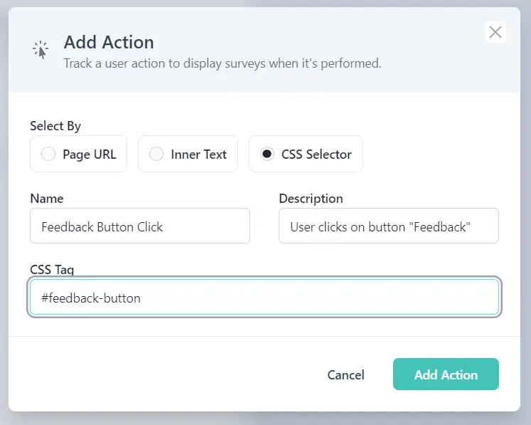 Add CSS action