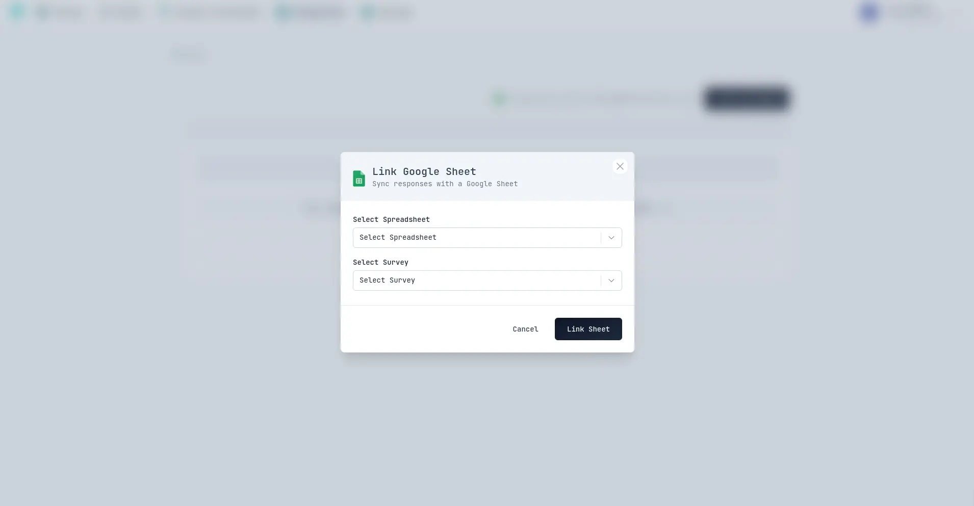 Link Formbricks with a Google Sheet
