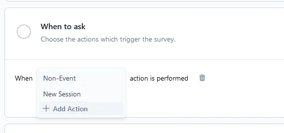 set up when to ask card
